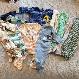 Carters 3 month pajama Bundle- 10 pieces